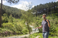 Nuno Oliveira, technical director for the natural heritage of Parques de Sintra, shows an old eucalyptus plantation that the company reforested with native species in one of the forest areas under its management that are part of the Sintra Cascais Natural Park (Natura 2000 Network). All the forest assets managed by Parques de Sintra have management certified by the Forest Stewardship Council (FSC), and the removal of invasive species, such as acacias, is one of its main objectives. The recovery of the degraded natural heritage has always been the company's ambition and has not resulted from the forest certification process.